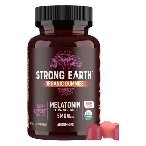 Strong Earth Organic Gummies Melatonin 60 Gummies by Yum-V's