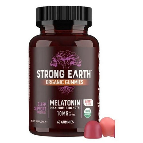 Strong Earth Organic Gummies Melatonin 60 Gummies by Yum-V's