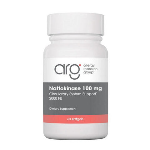 Nutricology/ Allergy Research Group, Nattokinase NSK-SD 2000 Fibrinolytic Units, 100 Mg, 60 Softgels Nutricology/ Allergy Research Group