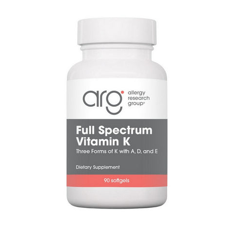 Nutricology/ Allergy Research Group, Full Spectrum Vitamin K With A  D And E, 90 Softgels Nutricology/ Allergy Research Group