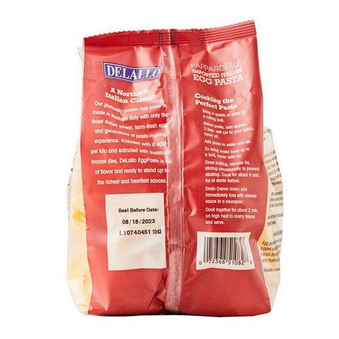 Delallo, Egg Pasta Pappardelle, 8.8 Oz (Case Of 12) Delallo
