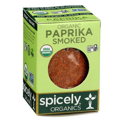 Spicely Organics, Organic Paprika Smoked, 0.45 Oz (Case Of 6) Spicely Organics
