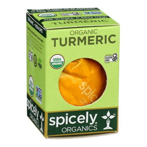 Spicely Organics, Organic Turmeric Spicely Organic Turmeric, 0.45 Oz (Case Of 6) Spicely Organics