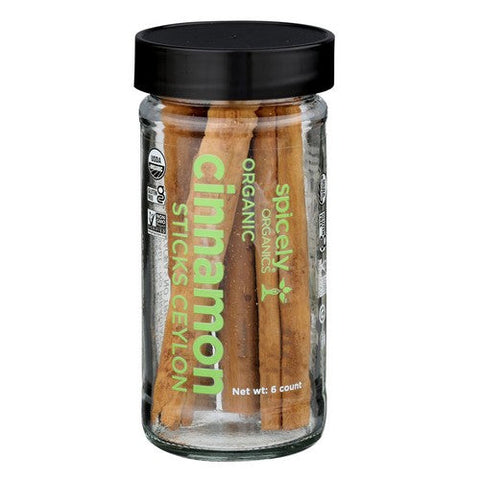 Spicely Organics, Organic Cinnamon Sticks, 6 Oz (Case Of 3) Spicely Organics
