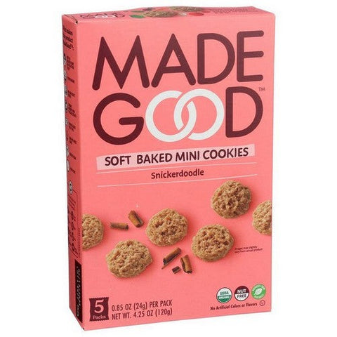 Madegood, Organic Soft Baked Mini Cookies Snickerdoodle, 4.25 Oz (Case Of 6) Madegood