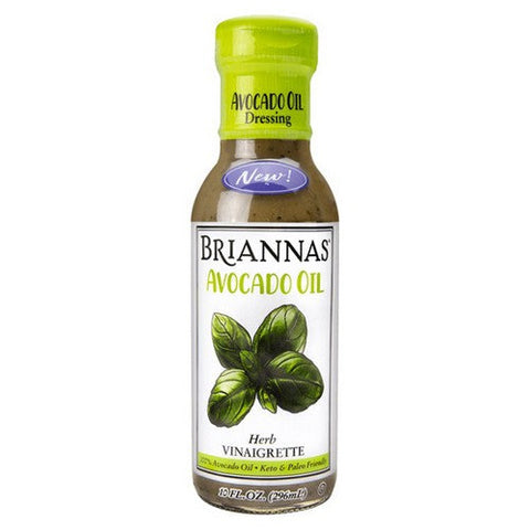 Briannas, Vinaigrette With Avocado Oil Dressing Herb, 10 Oz (Case Of 6) Briannas