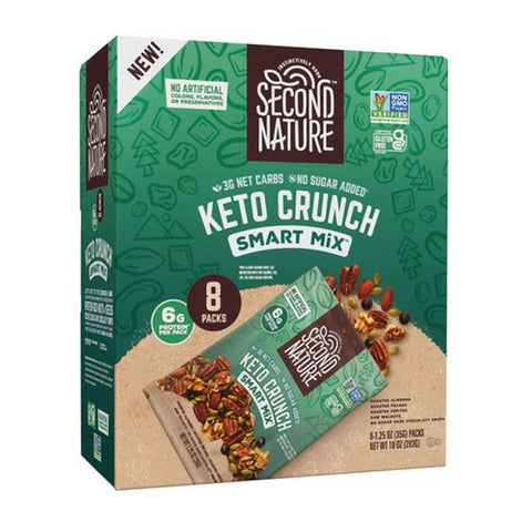 Second Nature, Keto Crunch Smart Mix Nut Medley, 10 Oz (Case Of 6) Second Nature