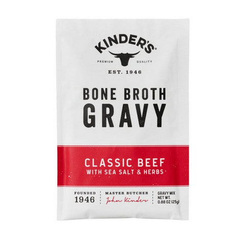 Kinders, Classic Beef Bone Broth Gravy, 0.88 Oz (Case Of 15) Kinders