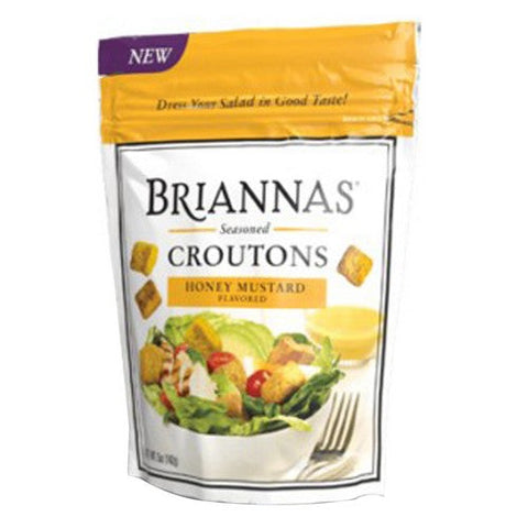 Briannas, Croutons Honey Mustard, 5 Oz (Case Of 6) Briannas