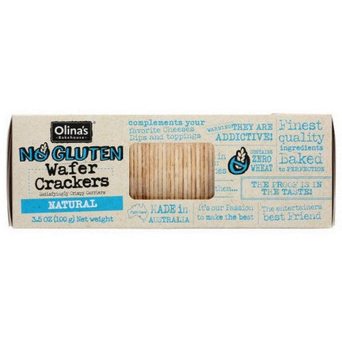 Olinas Bakehouse, No Gluten Natural Wafer Crackers, 3.5 Oz(Case Of 12) Olinas Bakehouse