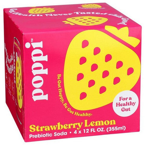 Poppi, Prebiotic Soda Strawberry Lemon, 48 Oz(Case Of 6) Poppi