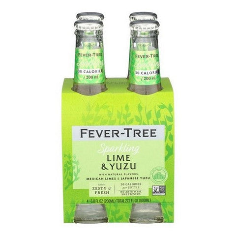 Fever Tree, Sparkling Lime And Yuzu Soda, 27.2 Oz(Case Of 6) Fever Tree