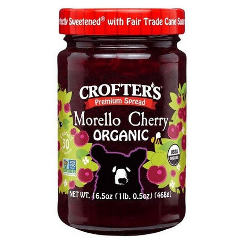 Crofters, Organic Morello Cherry Premium Spread, 16.5 Oz(Case Of 6) Crofters