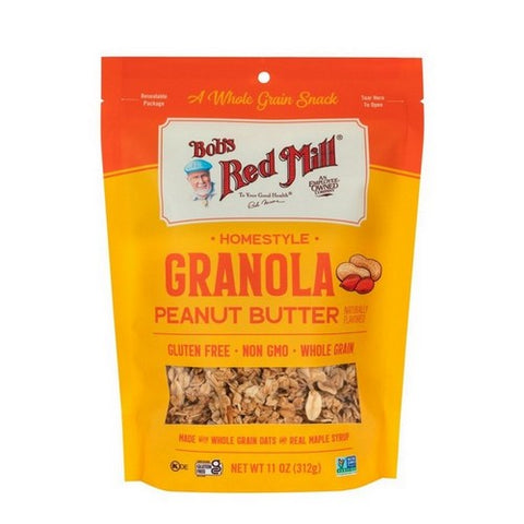 Bobs Red Mill, Peanut Butter Granola, 11 Oz(Case Of 6) Bobs Red Mill
