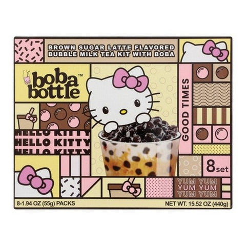 Asha, Brown Sugar Bubble Milk Tea With Boba Bottle, 15.52 Oz(Case Of 6) Asha