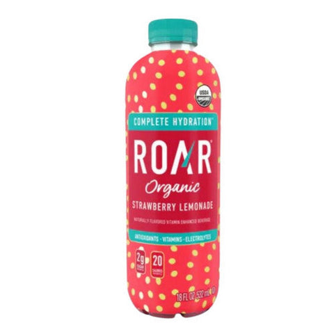 Roar Beverages, Lemonade Beverage Strawberry, 18 Oz(Case Of 12) Roar Beverages