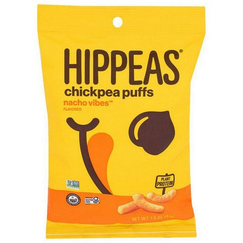 Hippeas, Organic Chickpea Puffs Nacho Vibes, 1.5 Oz(Case Of 6) Hippeas