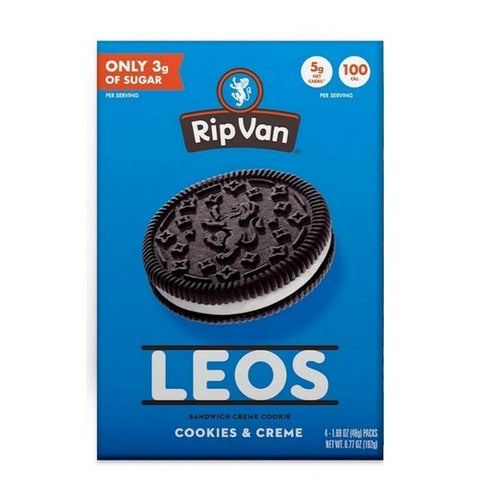 Rip Van, Leos Cookies And Cream Cookies, 6.77 Oz(Case Of 6) Rip Van