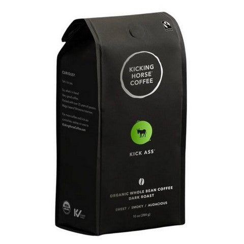 Kicking Horse, Organic Kick Ass Ground Coffee, 10 Oz(Case Of 6) Kicking Horse