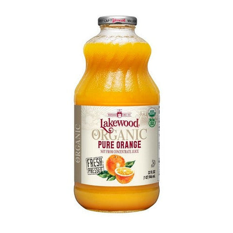 Lakewood Organic, Organic Pure Orange Juice, 32 Oz (Case Of 6) Lakewood Organic