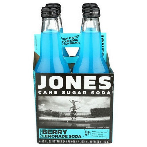 Jones, Berry Lemonade Cane Sugar Soda, 48 Oz (Case Of 6) Jones