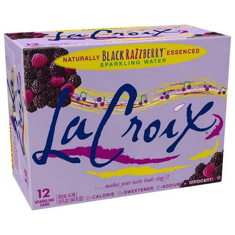La Croix, Black Razzberry Sparkling Water, 144 Oz (Case Of 2) La Croix