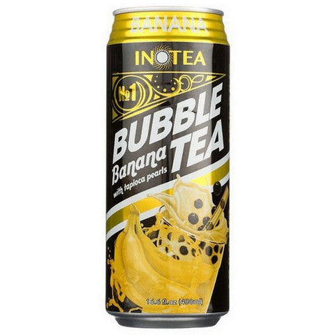 Inotea, Bubble Banana Tea, 16.6 Oz (Case Of 12) Inotea