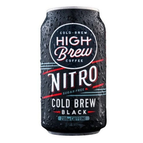 High Brew, Nitro Cold Brew Black Coffee, 10 Oz(Case Of 12) High Brew