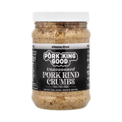 Pork King Good, Pork Rind Crumbs Unseasoned, 12 Oz(Case Of 6) Pork King Good