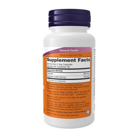 Now Foods, Quercetin with Bromelain, 60 VegCaps