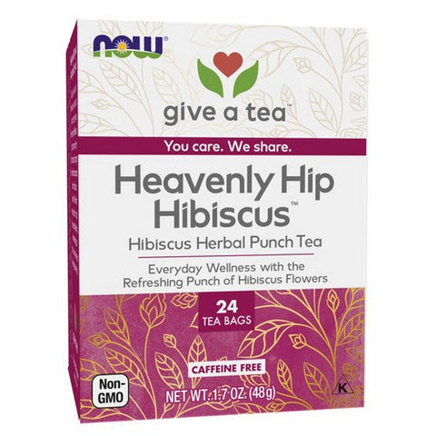 Now Foods, Heavenly Hip Hibiscus Tea Bags, 24 Bags Now Foods