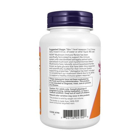 Now Foods, Mushroom Immune Renew Powder, 3.5 Oz Now Foods