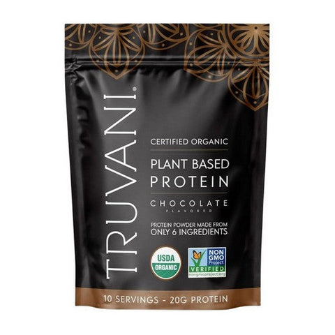 Truvani, Organic Plant Protein Powder Chocolate, 11.82 Oz Truvani