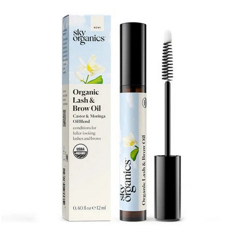 Sky Organics, Organic Lash And Brow Oil, .4 Oz Sky Organics