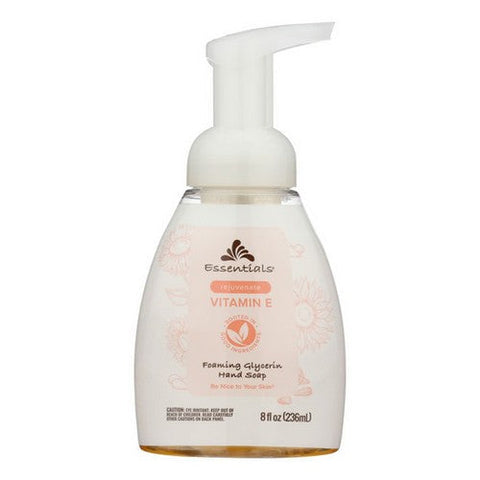 Essentials, Foaming Glycerin Hand Soap Vitamin E, 8 Oz Essentials