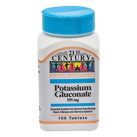 21st Century, Potassium Gluconate, 100 Tabs 21st Century
