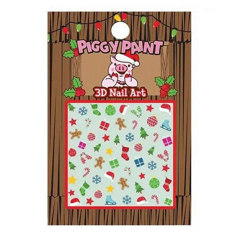 Piggy Paint, Nail Care Christmas Cutie Nail Art Accessories, 1 Count Piggy Paint