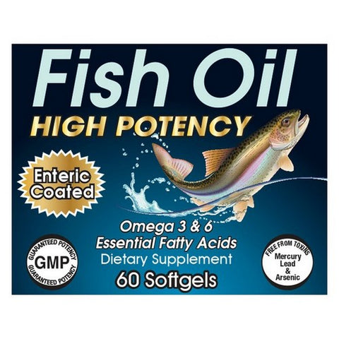Vita plus, Fish Oil High Potency Enteric, 60 Softgels Vita plus