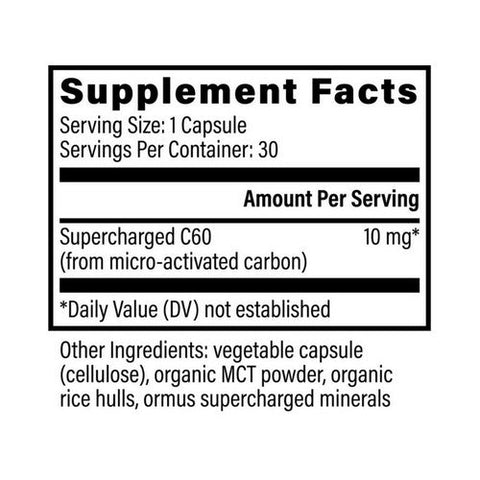 Global Healing Center, Supercharged C60, 30 Capsules Global Healing Center