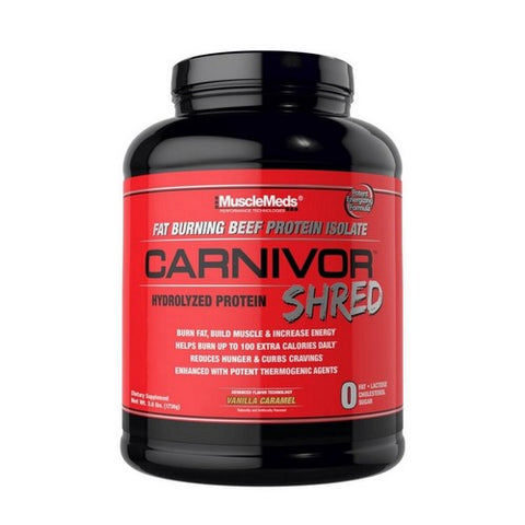 Muscle Meds, MuscleMeds Carnivor Shred Vanilla Caramel, 4 Lbs Muscle Meds