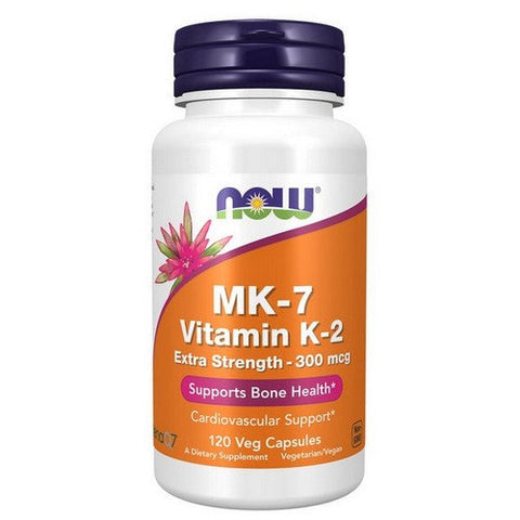 Now Foods, MK-7 Vitamin K-2 Extra Strength, 300 Mcg, 120 VegCaps Now Foods