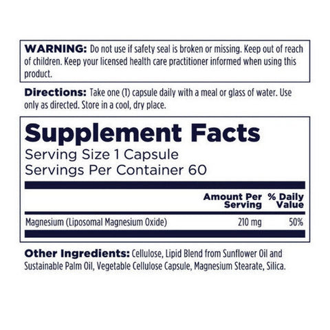 Kal, Liposomal Magnesium, 60 Count