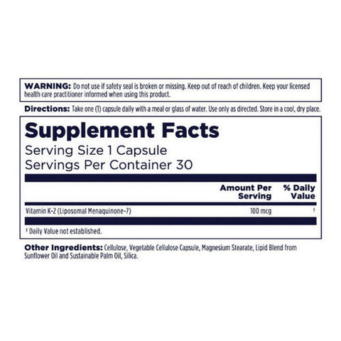 Kal, Liposomal K-2, 30 Count