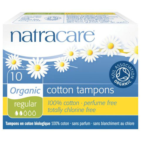 Natracare, Tampons, REGULAR, 10 CT Natracare