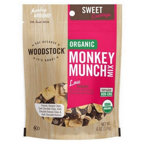 Woodstock, Organic Monkey Munch Snack Mix, 6 Oz (Case Of 8) Woodstock