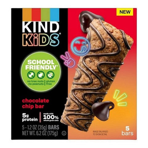 Kind, Kids Bar Oat Chocolate Chip, 1.2 Oz / 5 Count  (Case Of 8) Kind