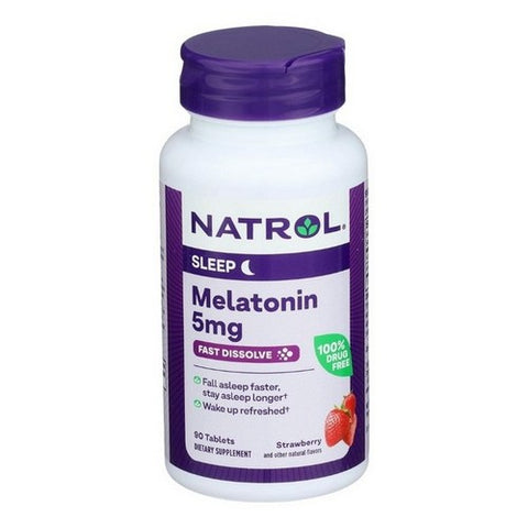 Natrol, Fast Dissolve Melatonin, 5 Mg, 90 Count Natrol