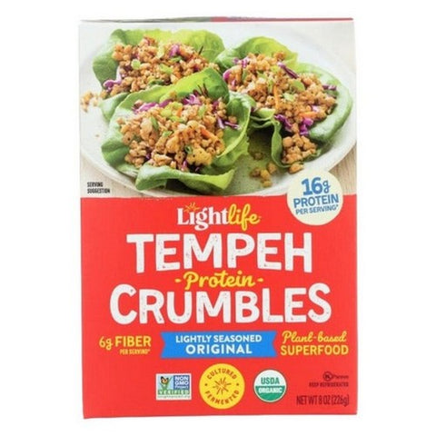 Lightlife, Organic Tempeh Crumbles, 8 Oz (Case Of 8) Lightlife
