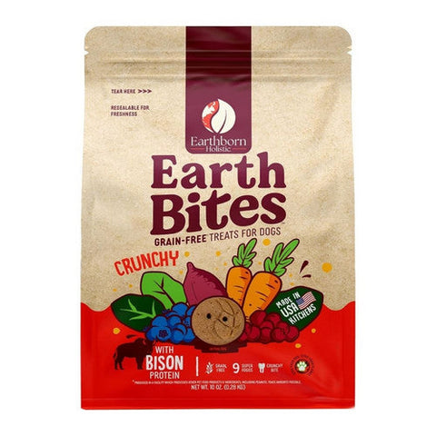 Holistic Earthbites Grain Free Treats 10 Oz, Bison by Earthborn