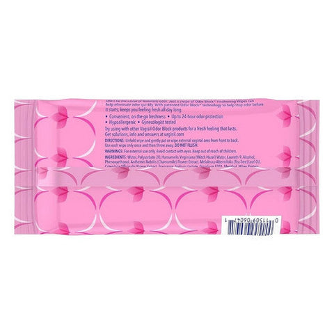 Vagisil, Odor Block Daily Freshening Wipes, 20 Count Vagisil